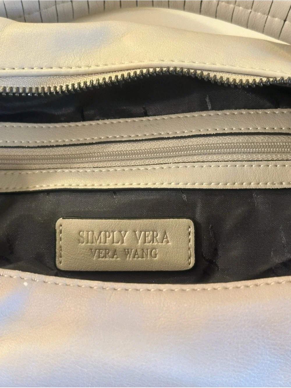 Simply Vera Wang Watercolor Floral Handbag Gunmetal Chain 14”Wx11.5”x4” EUC Hobo